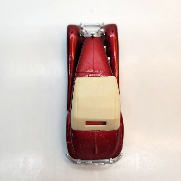 Yatming Mercedes 540K Cabriolet Metallic Red Cream Convertible Car JR331 - Picture 8 of 16